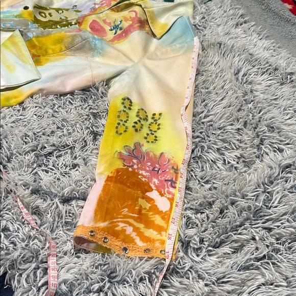 Colorful Hand-Painted Jacket - Picture 6 of 12